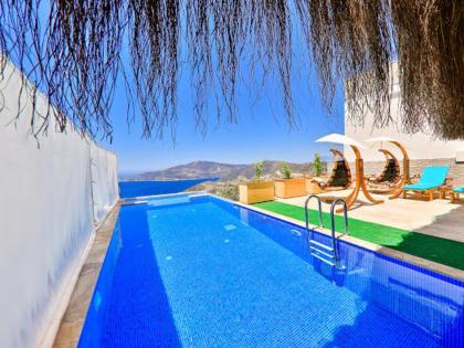 Villa with 2 bedrooms in Kas with wonderful sea view private pool enclosed garden - image 1
